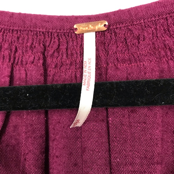 Free People raspberry tunic dress sz Small - Picture 3 of 6